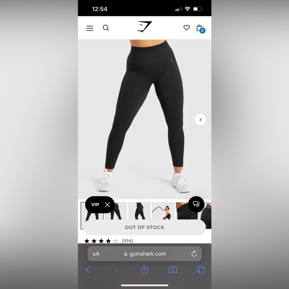 Gym Shark Pink Flex High Waisted Leggings (size large)